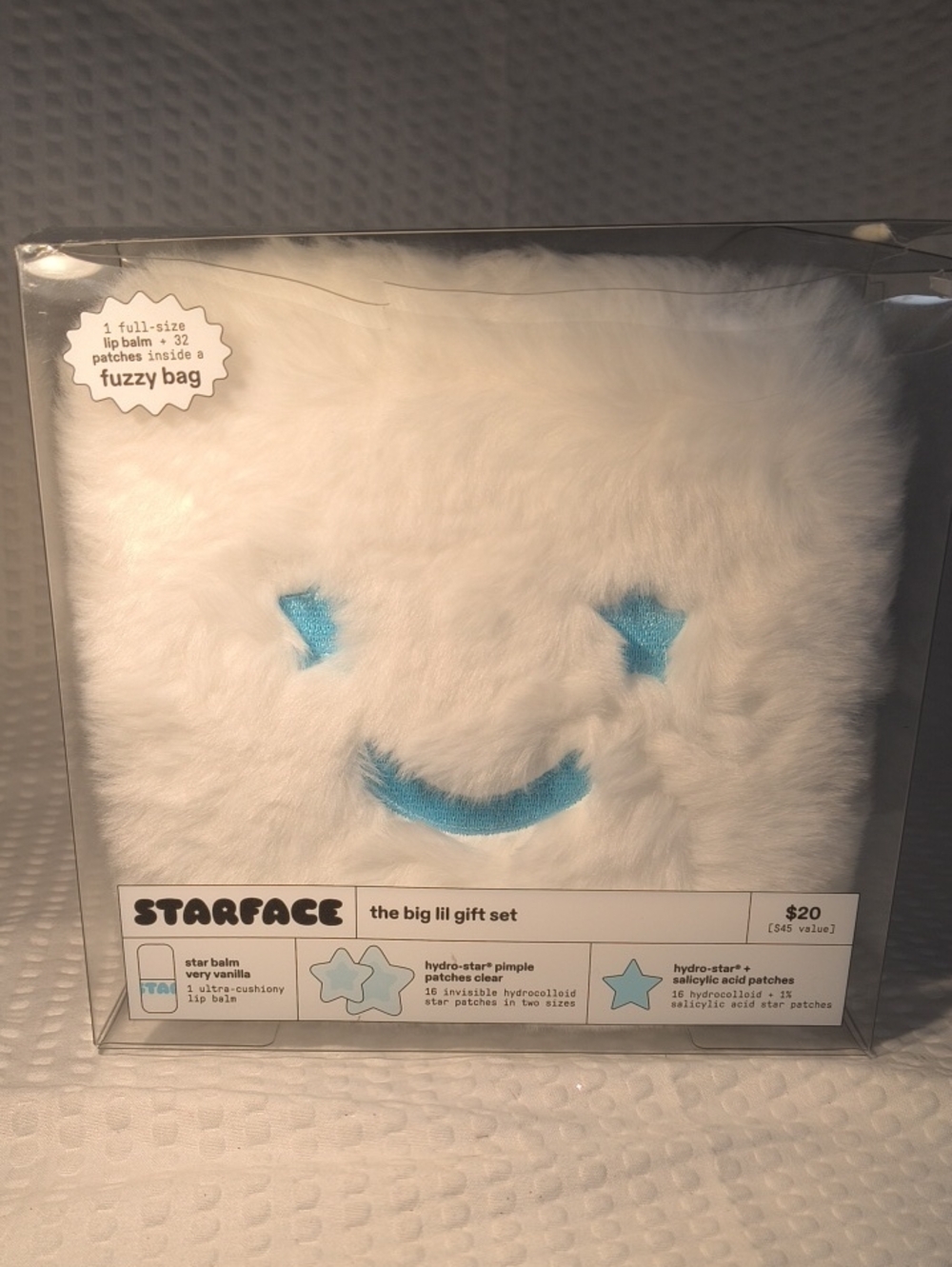 Starface The Big Lil Gift Set White Fuzzy Bag Kids Accessory Gift Set